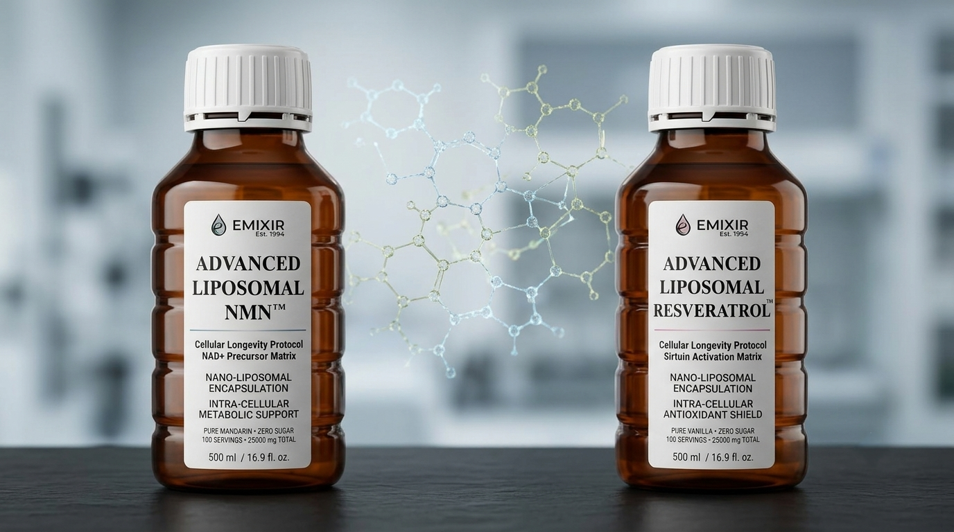 Sinergia Celulară: NMN și Resveratrol EMIXIR Clinical Luxury